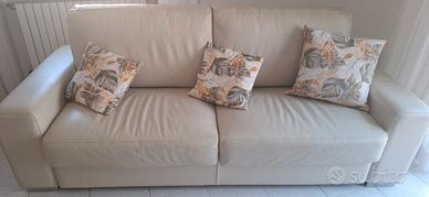 Divano letto in pelle 