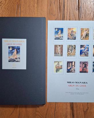 Milo Manara Portfolio Girls on cover Firmato