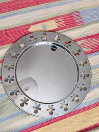 vassoio design Girotondo Alessi inox diam 40