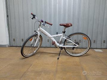 Bici 24'' bianca btwin decathlon per ragazzi