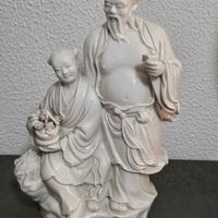 Figura cinese del xx secolo porcellana