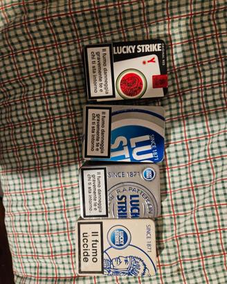 portasigarette  latta lucky strike