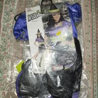 Costume Halloween Donna Ragazza Taglia S Strega 