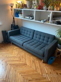 LANDSKRONA Divano a 3 posti, Gunnared grigio scuro