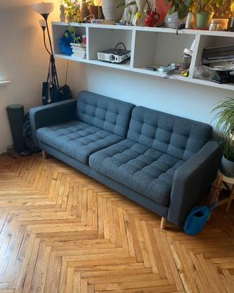 LANDSKRONA Divano a 3 posti, Gunnared grigio scuro