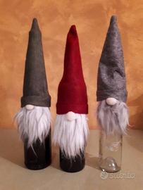 Copri bottiglie gnomo natalizio disponibili nr 13