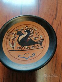 Piattino Ceramica Greca dipinto a mano 