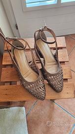 scarpe donna  intrecciate.  tg 36.