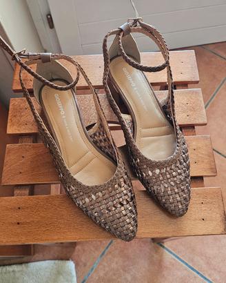 scarpe donna  intrecciate.  tg 36.