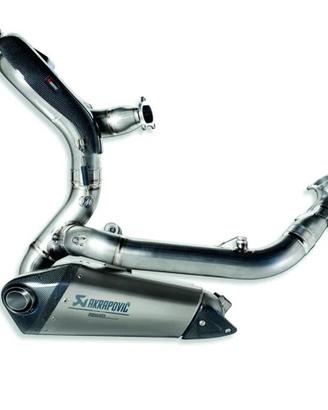 gruppo di scarico completo in titanio racing akrap