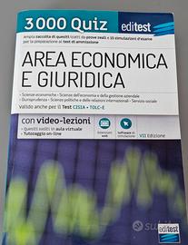 Libro Quiz Editest  ammissione università Ed.VII