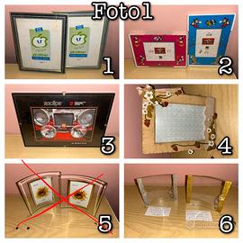 Cornici portafoto vari tipi, dimensioni e prezzi