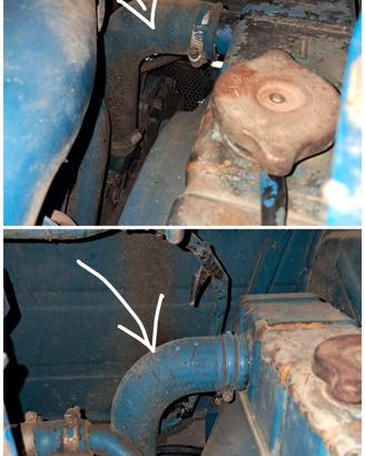 manicotto acqua aria trattore Ford 3000 4600 5610