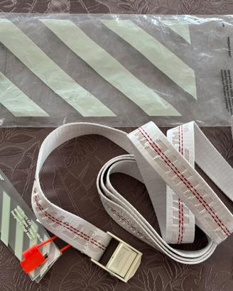 Cintura Off-White Industrial Belt Bianca Originale