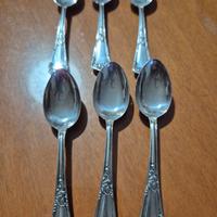 set 6 cucchiaini da caffè vintage argento 800
