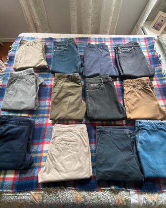 Pantaloni uomo vari taglia 52