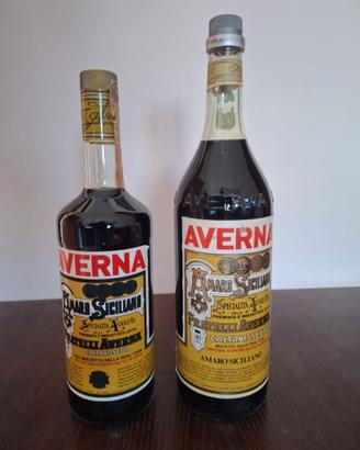 Set 2 bottiglie vintage Amaro Averna