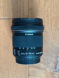 Obiettivo Canon EF-S 10-18 f/4.5-5.6 IS STM