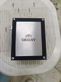 scatola orient per orologi nuova completa di tutto