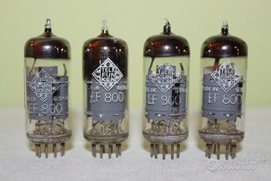 Quartetto valvole EF800 TELEFUNKEN Nuove n.o.s