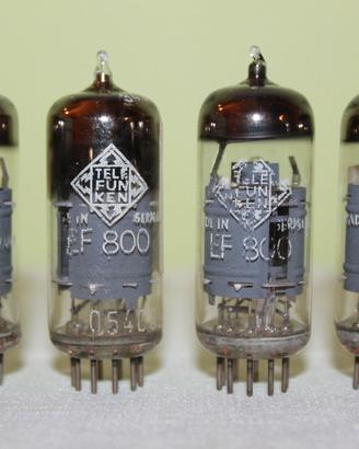 Quartetto valvole EF800 TELEFUNKEN Nuove n.o.s