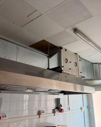Sistema professionale di aspirazione per cucine