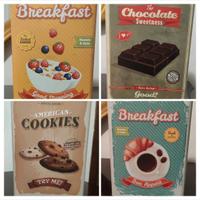 Set di  4 Contenitori in Latta Vintage 
