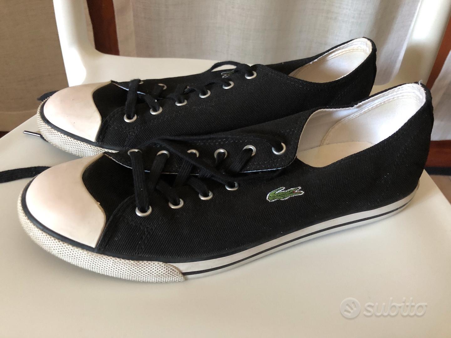 Scarpe hot sale lacoste nere