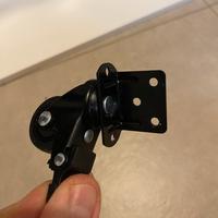 Set di 4 ruote piroettanti con freno - nere, nuove