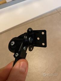 Set di 4 ruote piroettanti con freno - nere, nuove