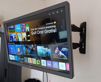 LG Smart TV 28” WebOS WiFi + Supporto Orientabile
