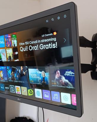 LG Smart TV 28” WebOS WiFi + Supporto Orientabile