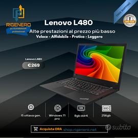 Lenovo L480 Ricondizionato - Potente, Affidabile