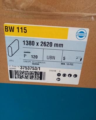 carta abrasiva per calibratrice