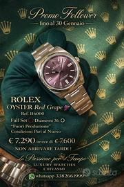 ROLEX OYSTER Red Grape “ Promo Follower ”