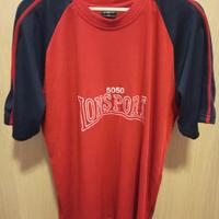 maglietta rossa e blu. 100% cotone. Tg M