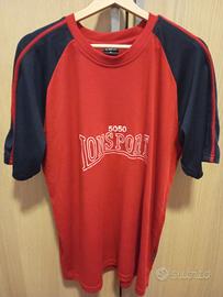 maglietta rossa e blu. 100% cotone. Tg M
