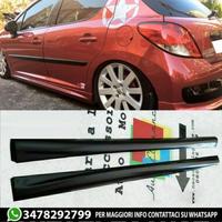 Spoiler minigonne laterali per peugeot 207 abs lo