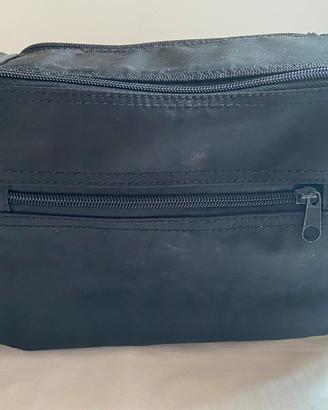 Beauty-case uomo-donna nero new