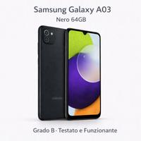 Samsung Galaxy A03 Nero 64GB – Grado B, Testato
