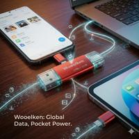Penna USB 3.0 Wooelken 32GB / 2 in 1