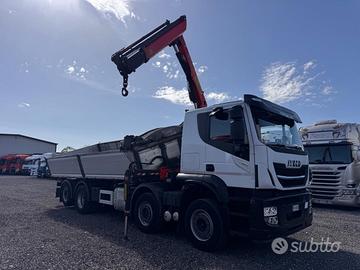 Stralis 460 XP 4 assi Gru e ribaltabile 2018 E6
