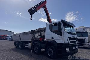 Stralis 460 XP 4 assi Gru e ribaltabile 2018 E6