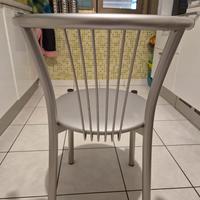 4 sedie Calligaris color argento