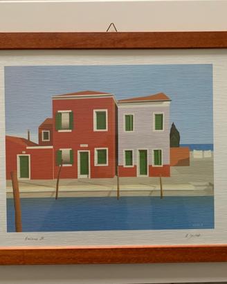 Quadro Pittore Italiano Vittorio Stoppa burano