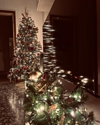 Albero di natale+ghirlanda soprammobile