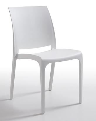 Sedie In Polipropilene Bianche Impilabili Cod3159B