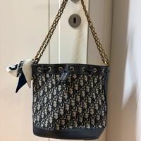 Borsa secchiello christian dior blu