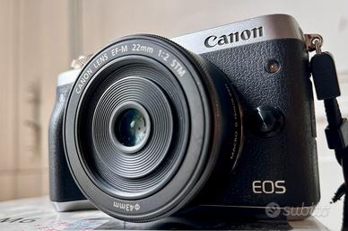 😍📸 Canon EOS M6 con due obiettivi + accessori ✅😍