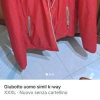 giubotto uomo simil k-way 